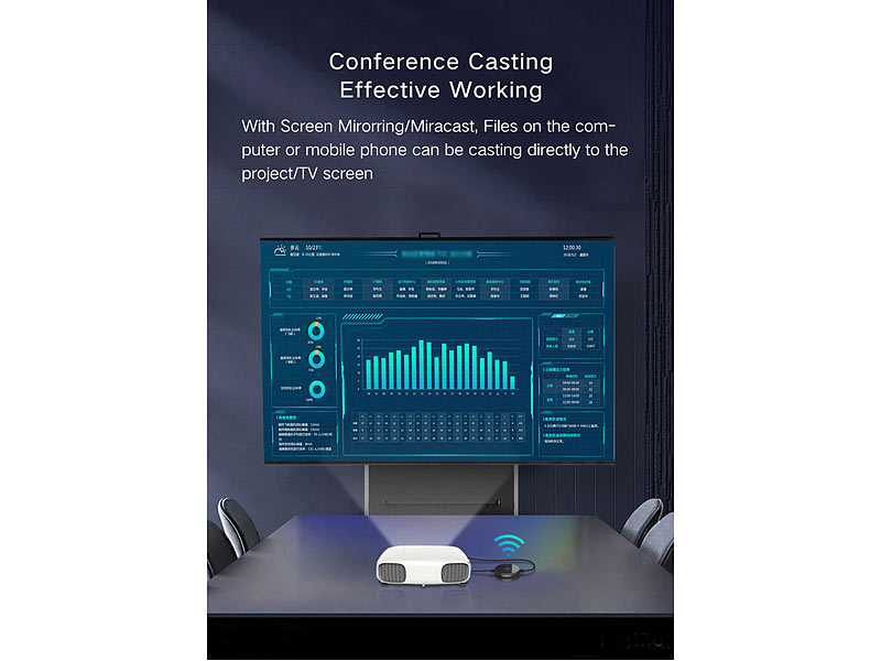 ; Streaming-Empfänger für Miracast, DLNA-kompatibel Streaming-Empfänger für Miracast, DLNA-kompatibel Streaming-Empfänger für Miracast, DLNA-kompatibel 