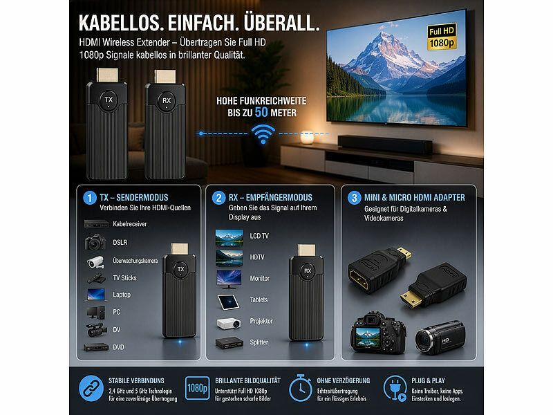 ; adattatore hdmi wireless, fino a full hd 1080p, 5ghz adattatore hdmi wireless, fino a full hd 1080p, 5ghz adattatore hdmi wireless, fino a full hd 1080p, 5ghz